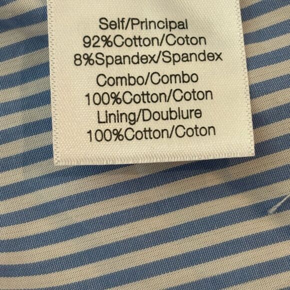 Veronica Beard Womens Addyson Dress Sz S Blue-Stripe Ruffle Faux Wrap Casual - Picture 5 of 6